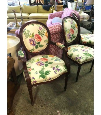 SOLD - Custom-upholstered Dining Chairs